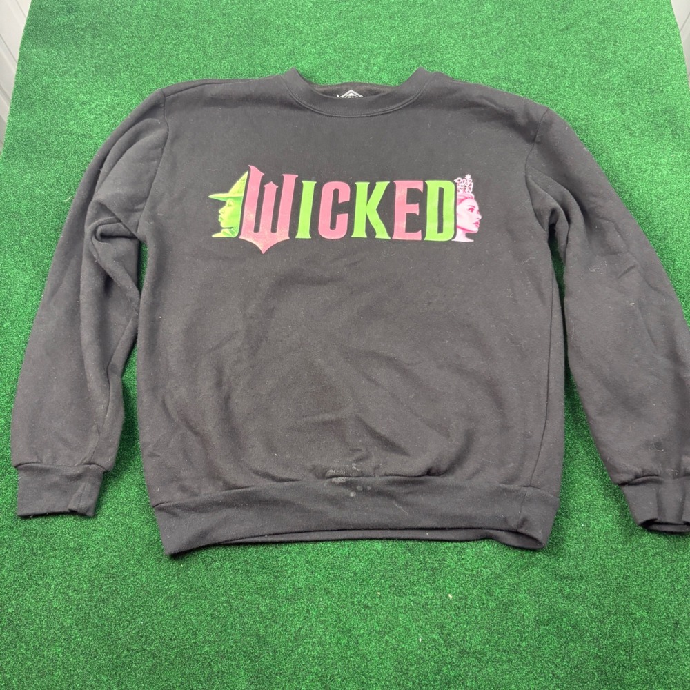 Wicked‎ The Musical Sweatshirt Black Small S Universal Studios Witch Broadway